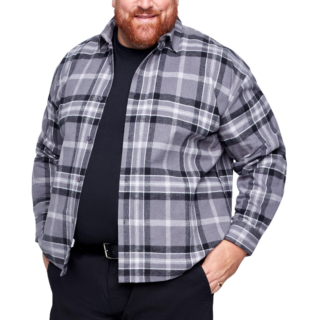 Boxy Fit Flannel Shirt