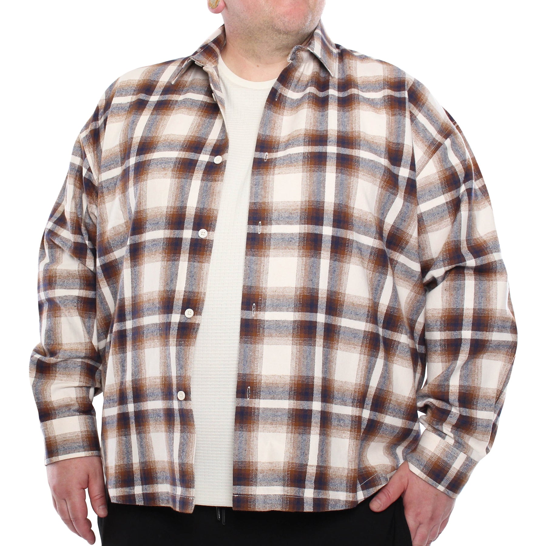 Boxy Flanel Overshirt