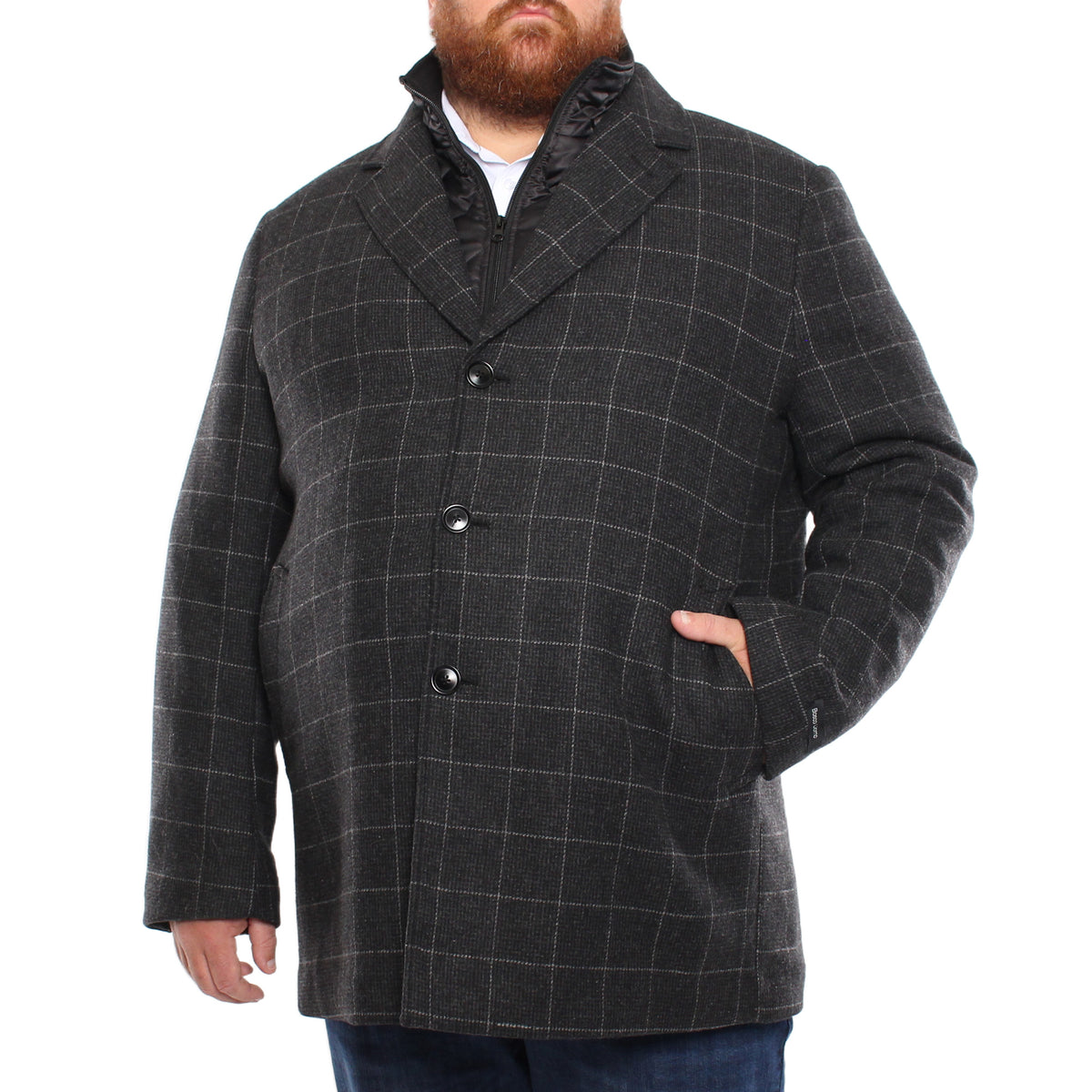 Wool Coat with Fooler