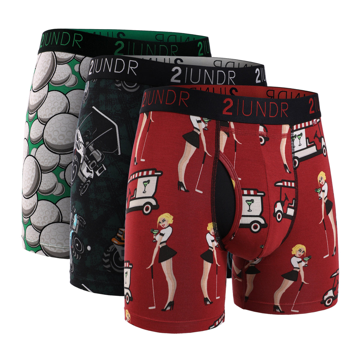 Ensemble de 3 boxeurs imprimés