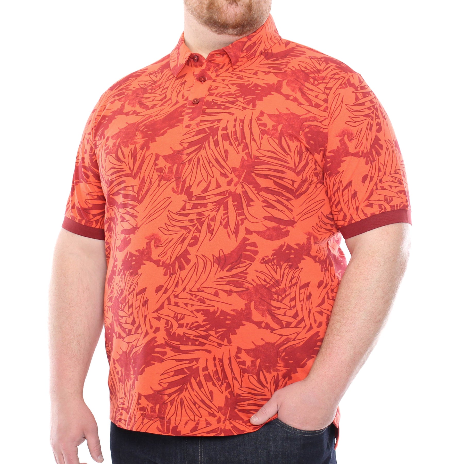 Tropical Print Polo