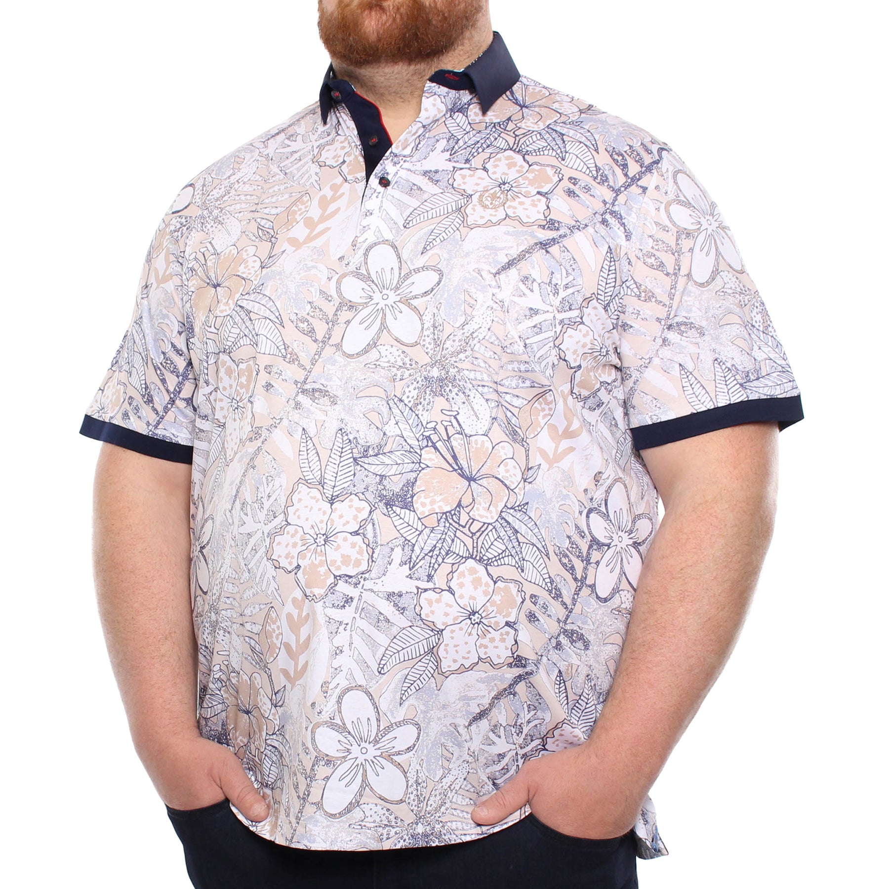 Polo, motif floral