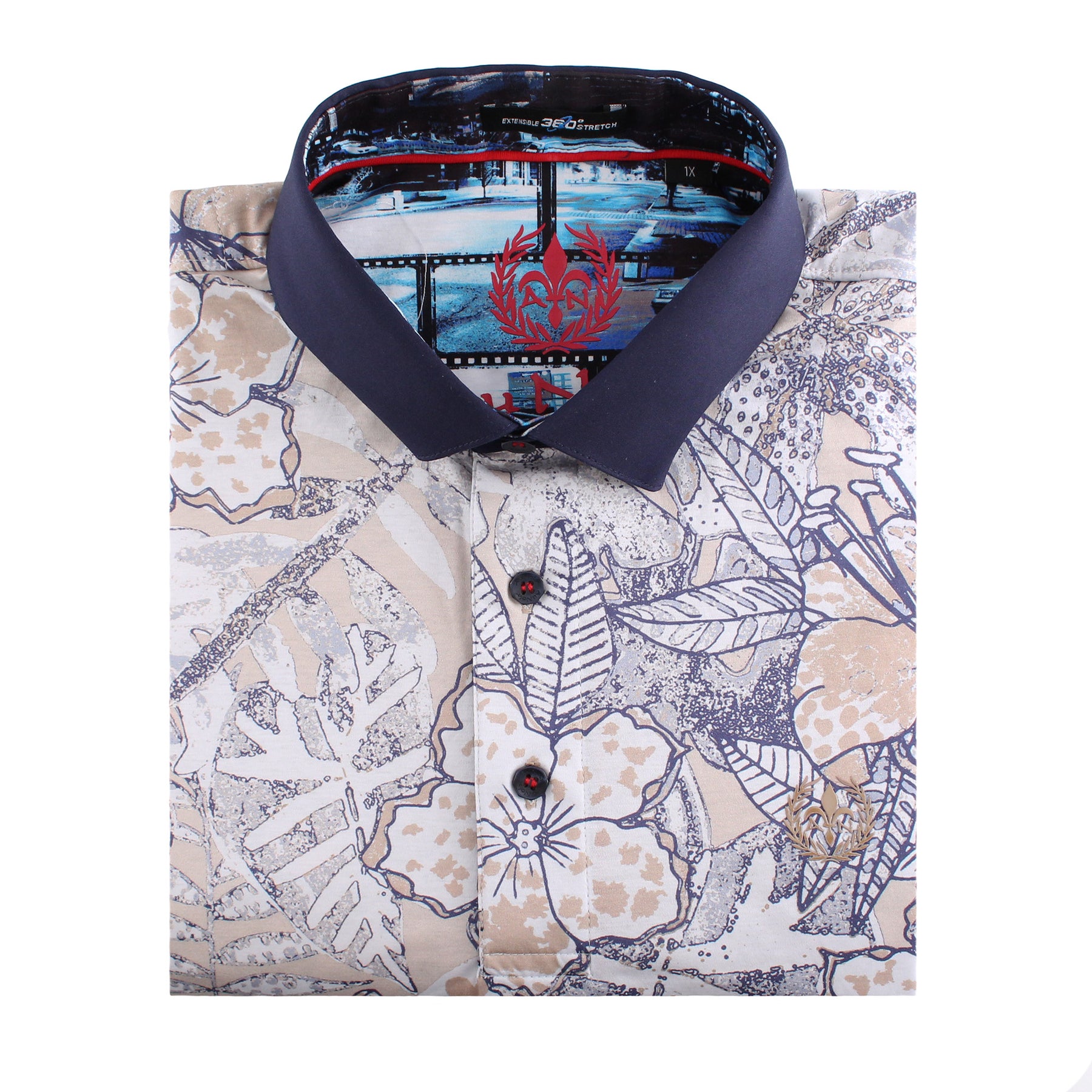 Polo, motif floral