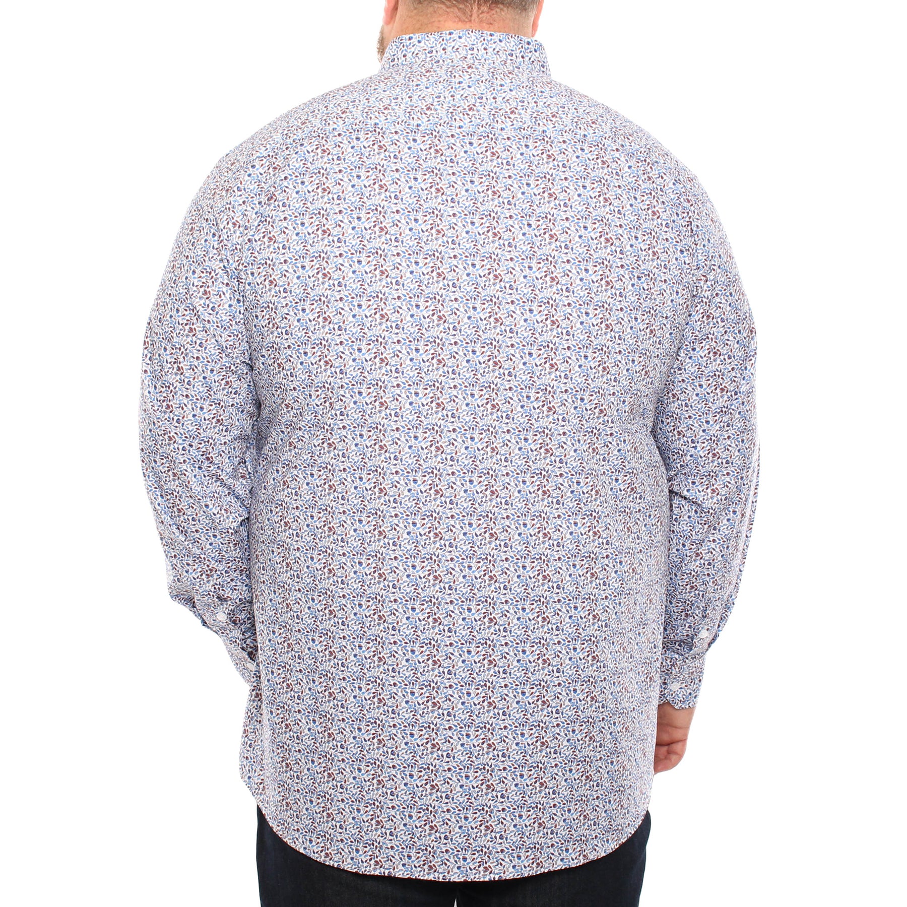 Chemise, motif de feuilles