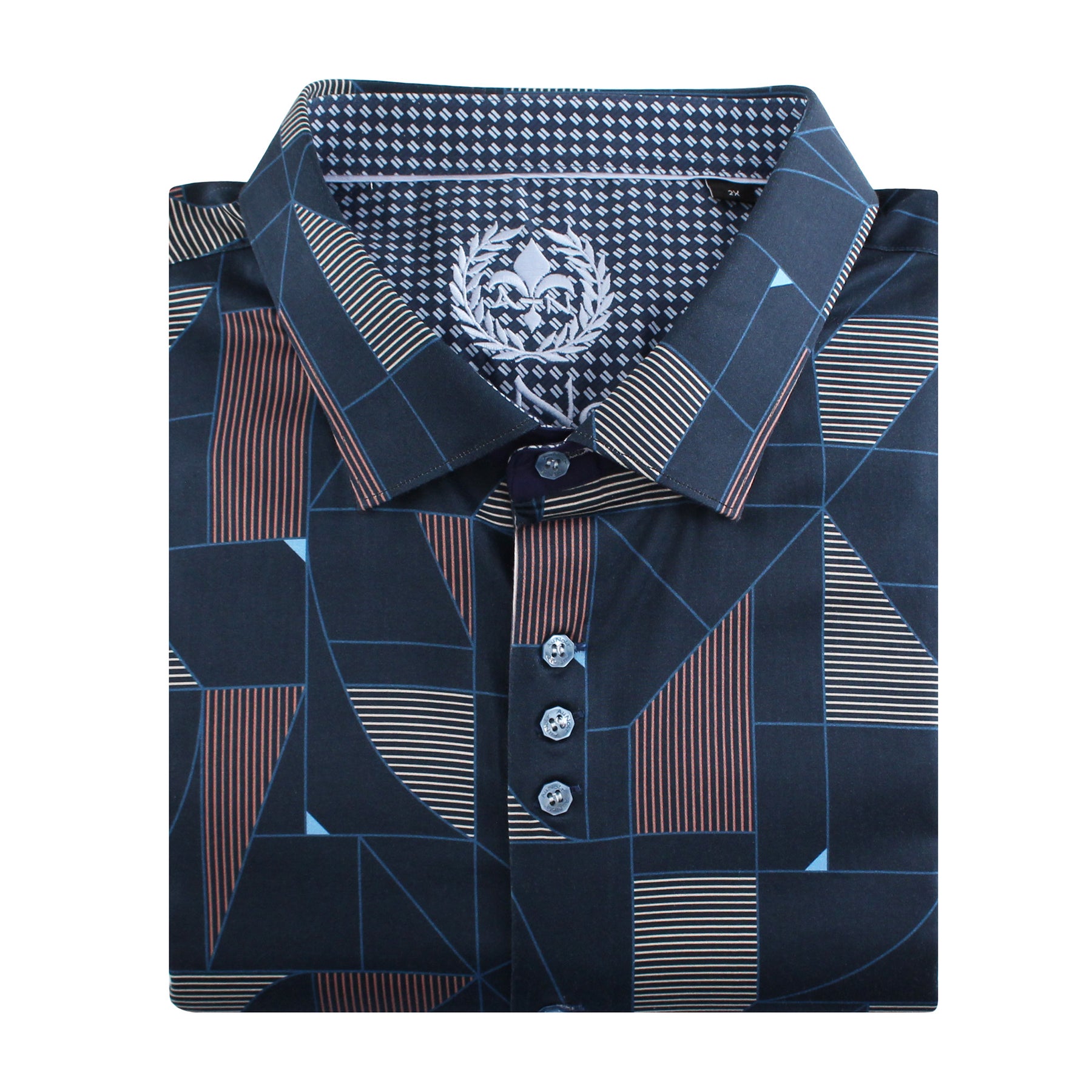Chemise, motif géométrique