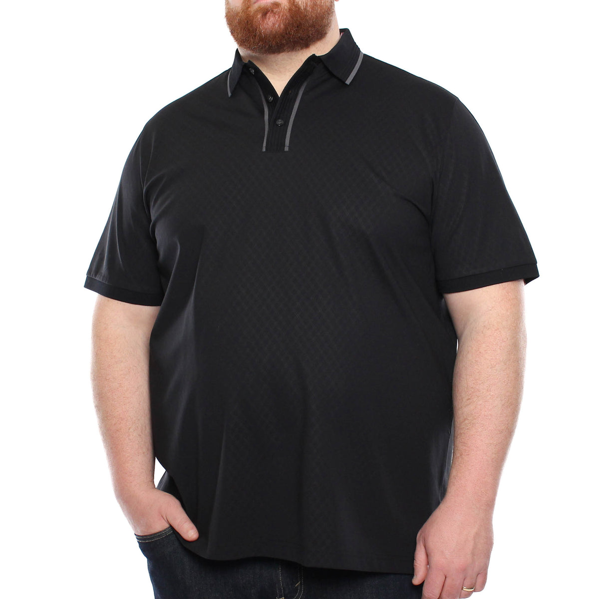 Polo motif géométrique