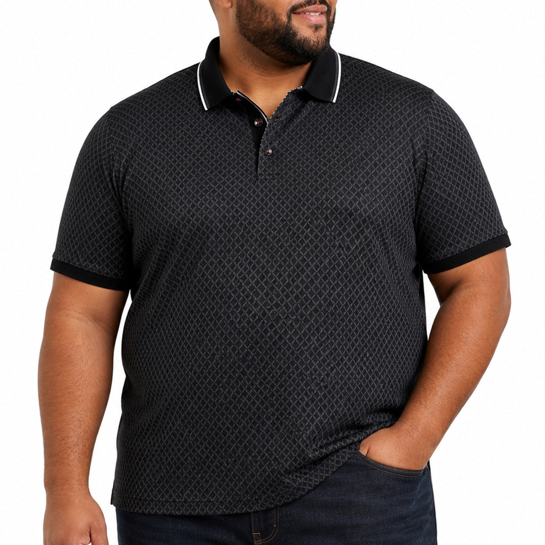 Polo motif géométrique