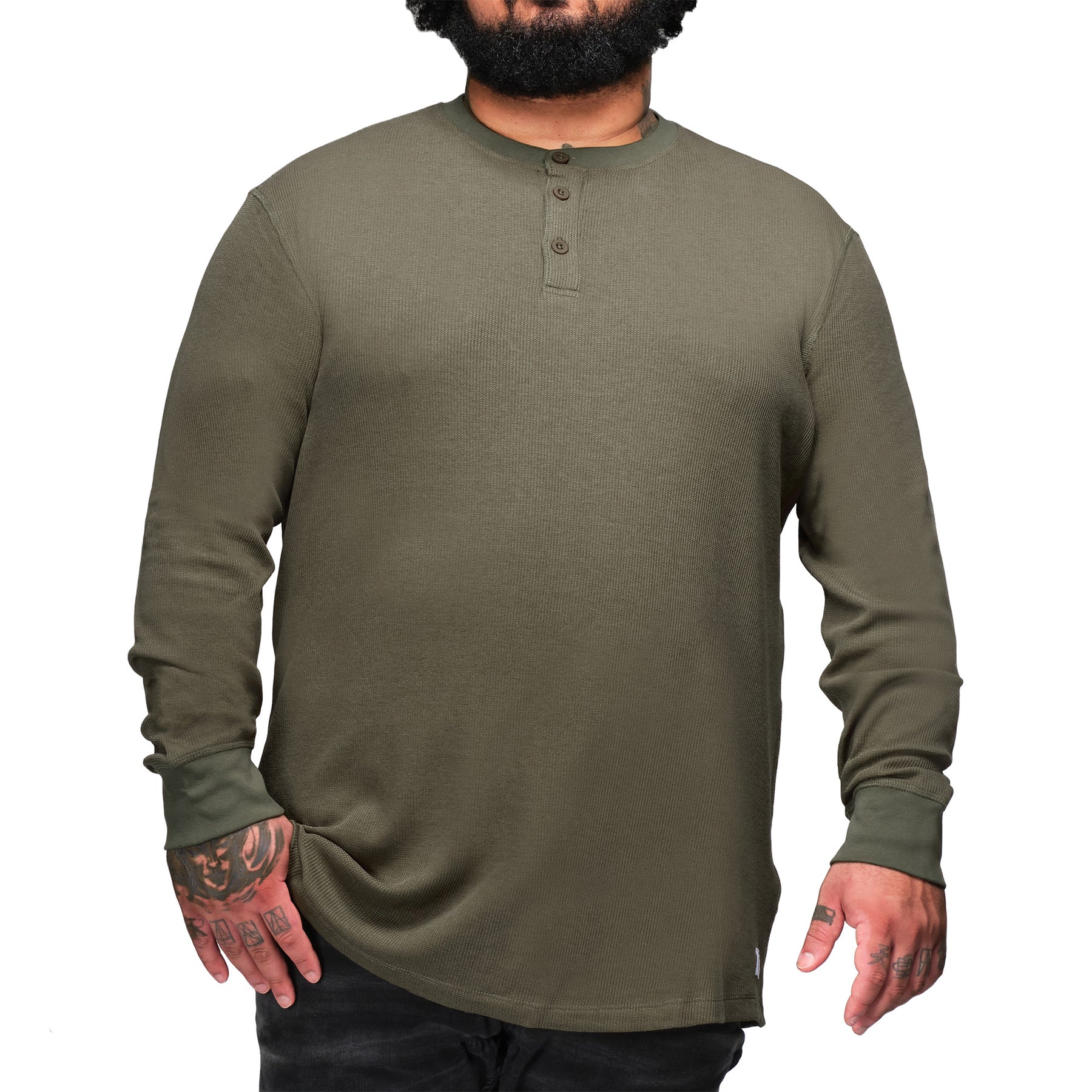 Chandail Henley gaufré