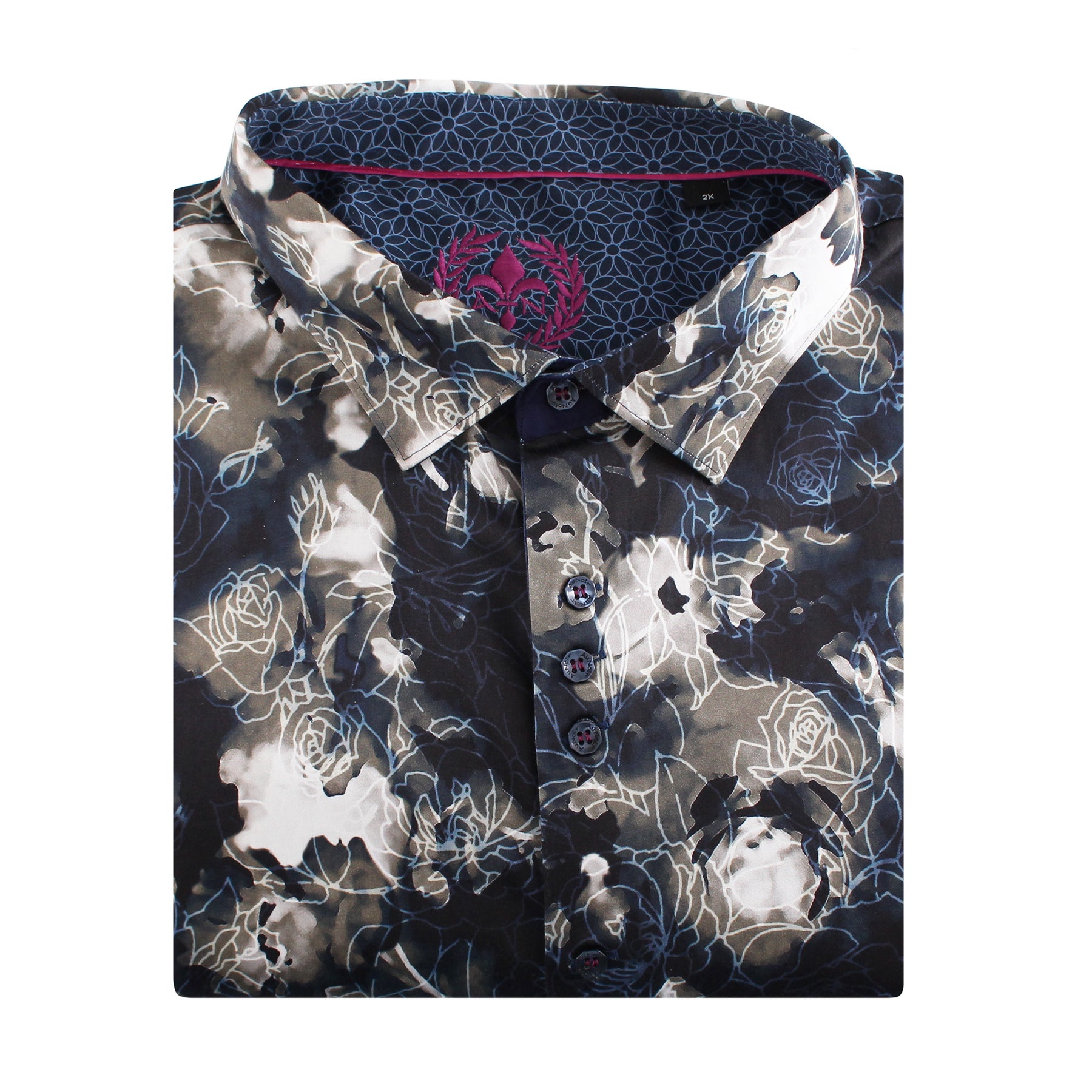 Chemise, motif floral