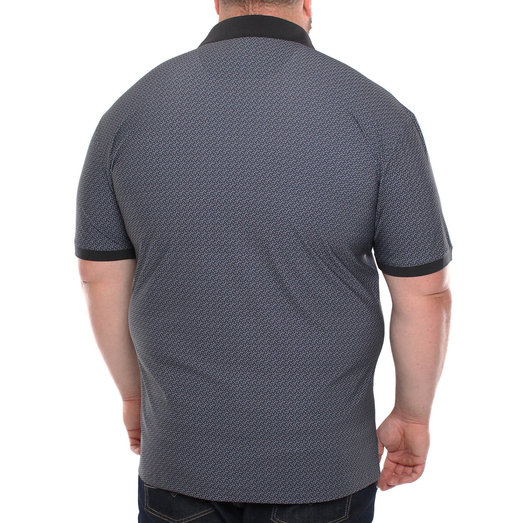 Polo imprimé, motif géométrique