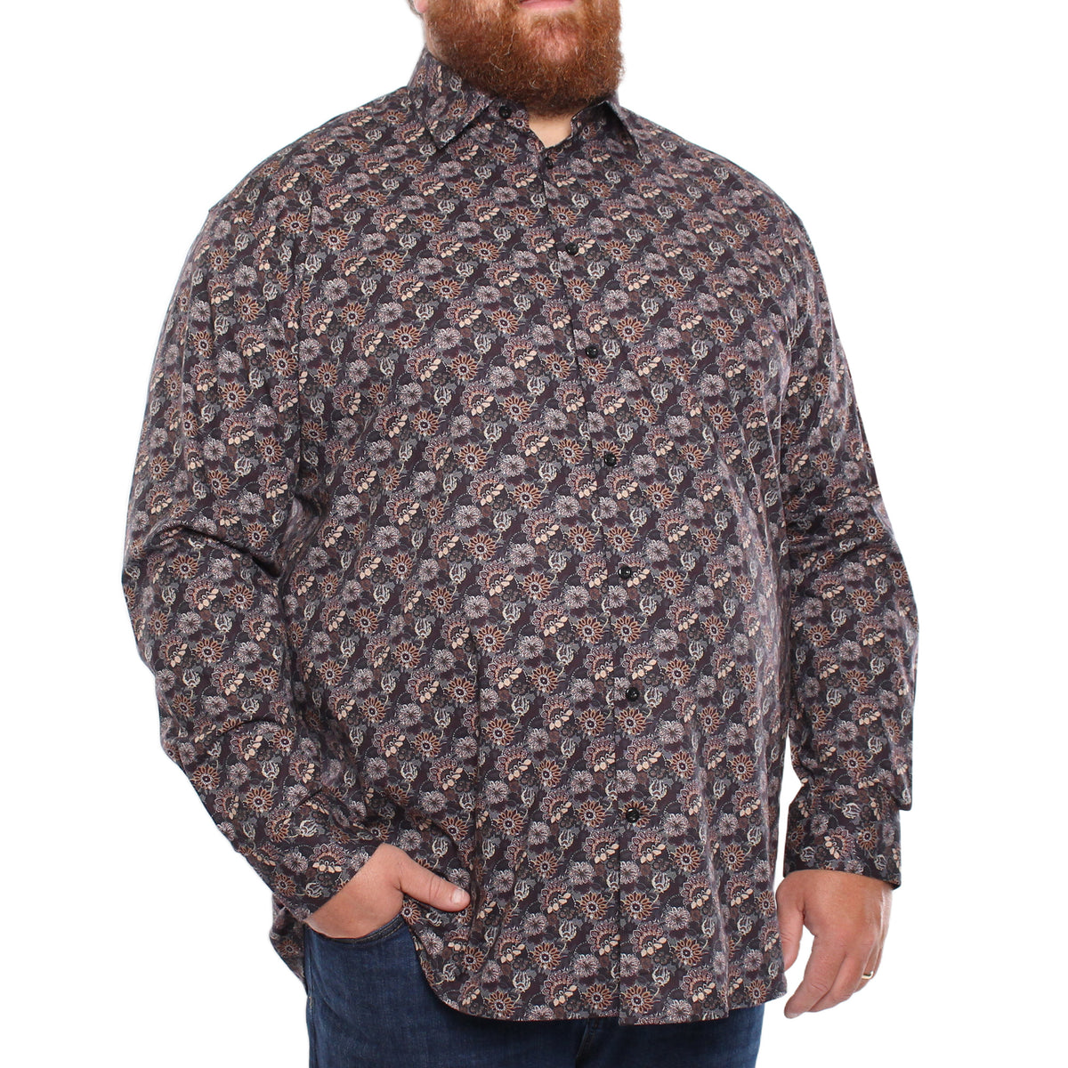 Chemise, motif floral