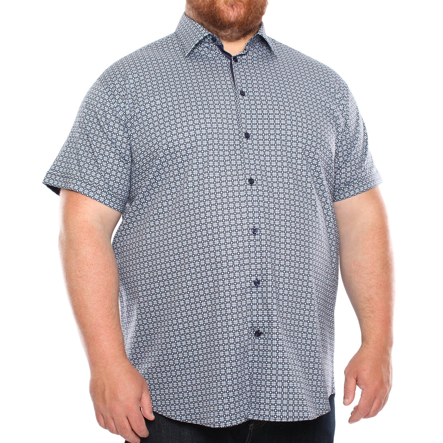Chemise, motif géométrique