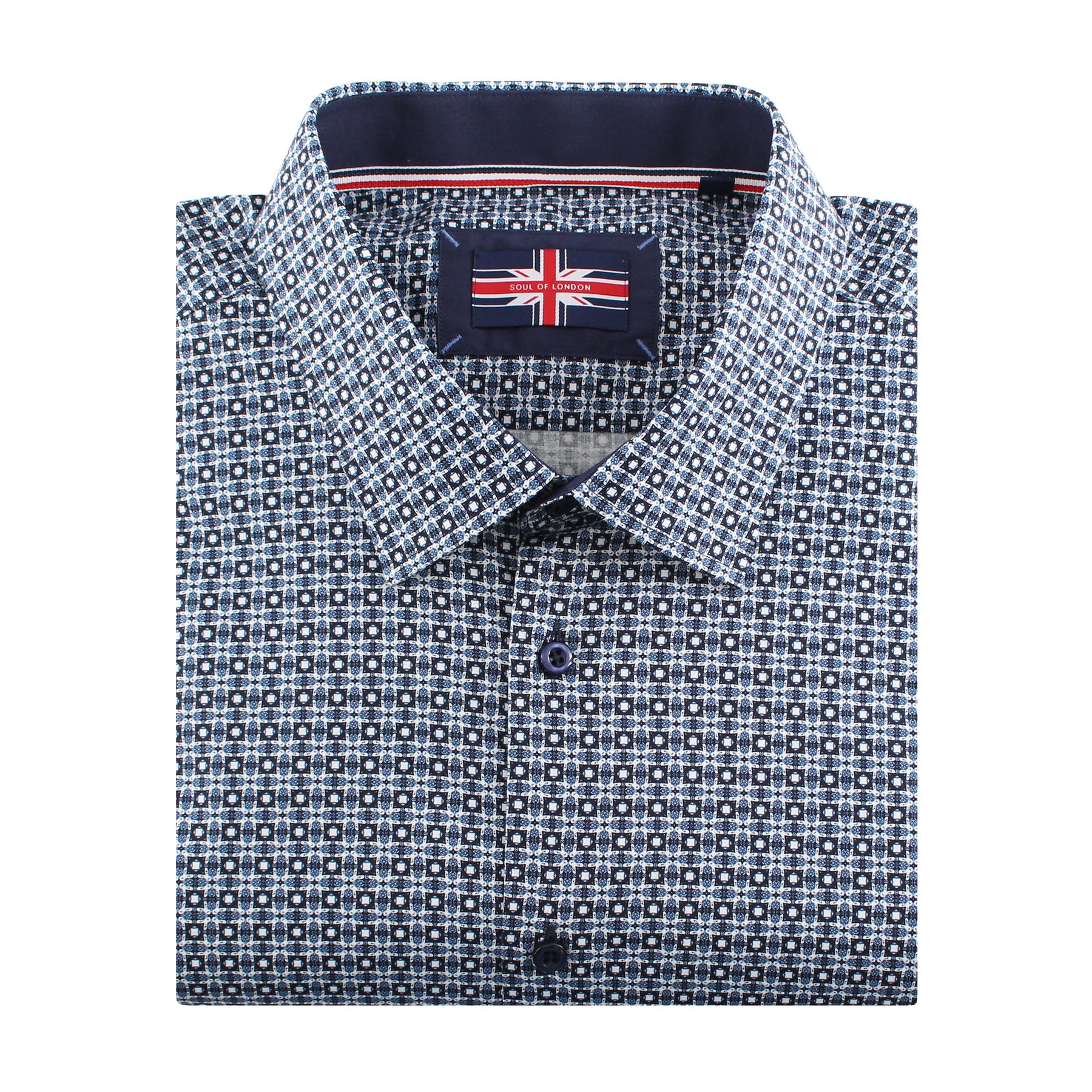 Chemise, motif géométrique