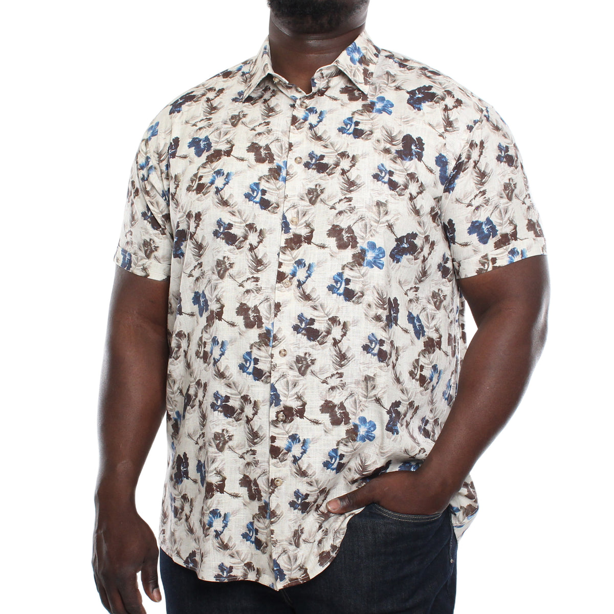 Chemise en mélange de lin