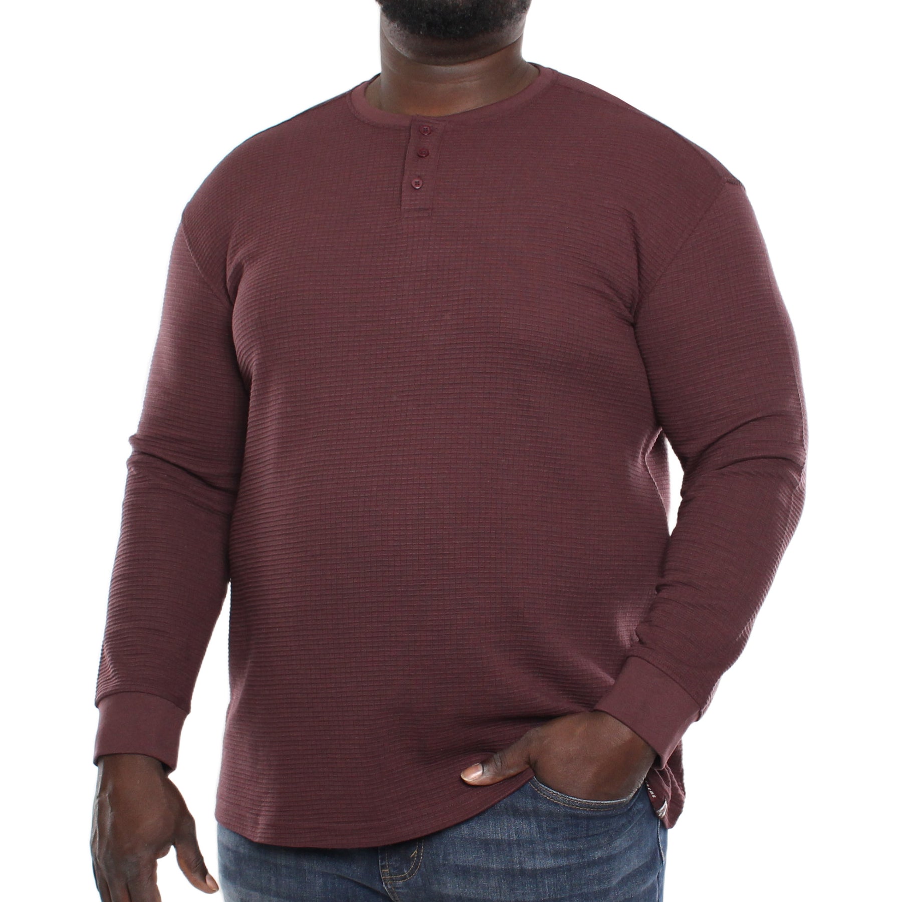 Textured Knit Henley