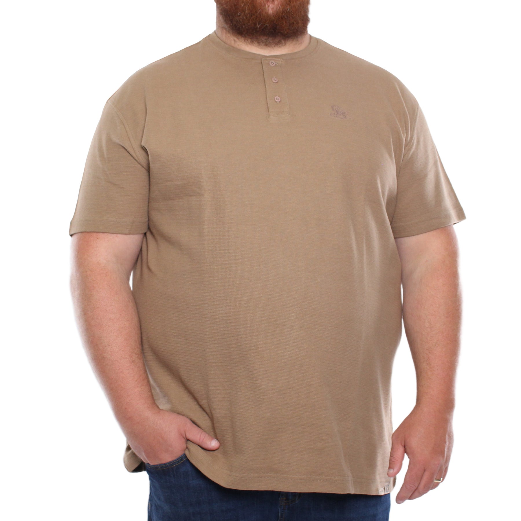 Textured Henley Tee