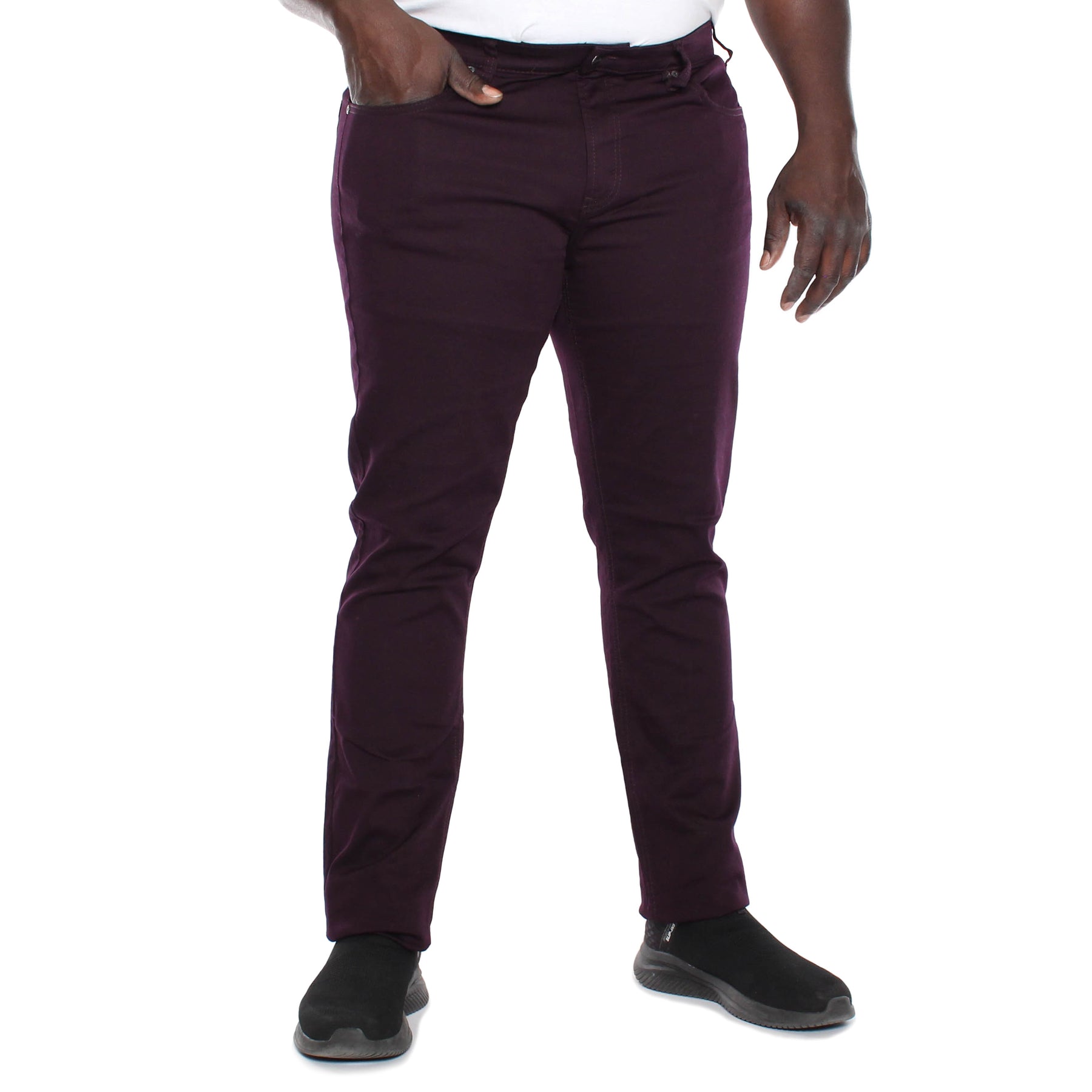 Pantalon extensible, taille régulière