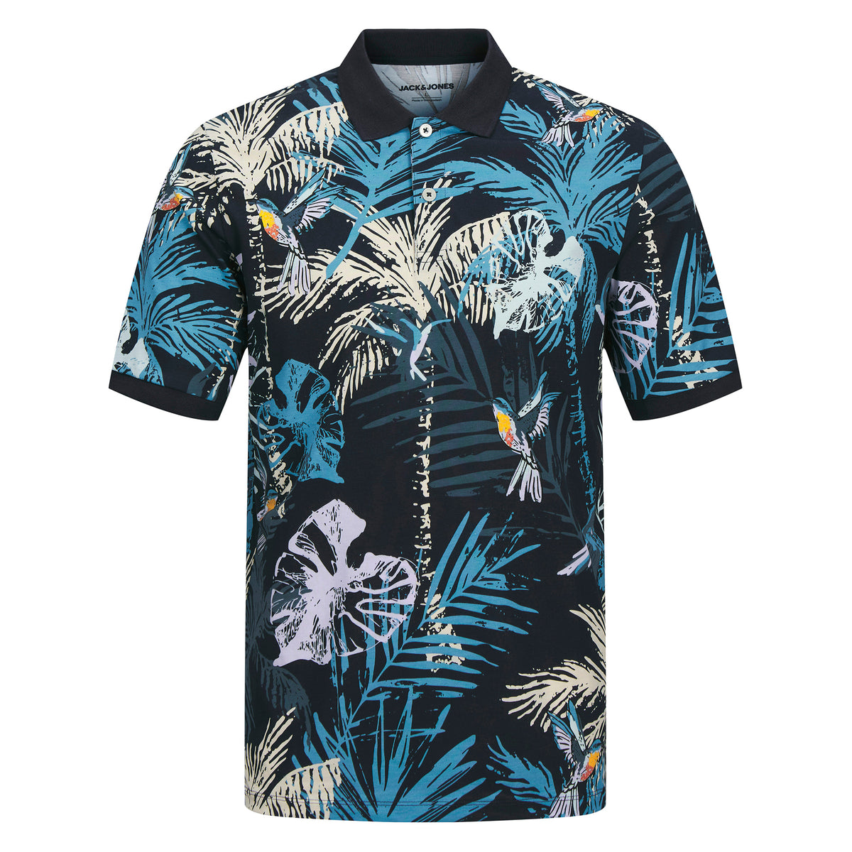 Polo imprimé tropical