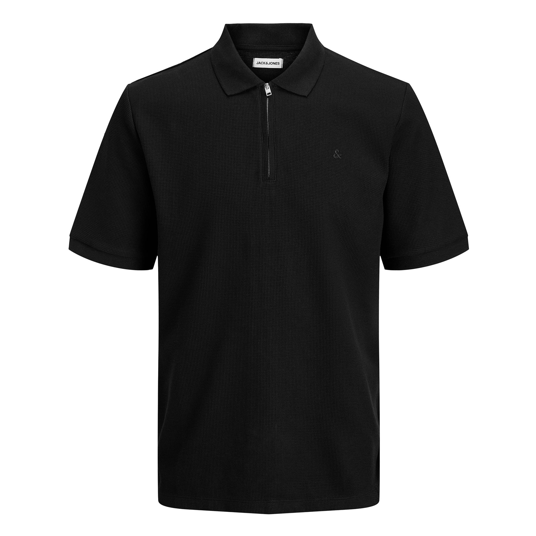 Waffle Zip Polo