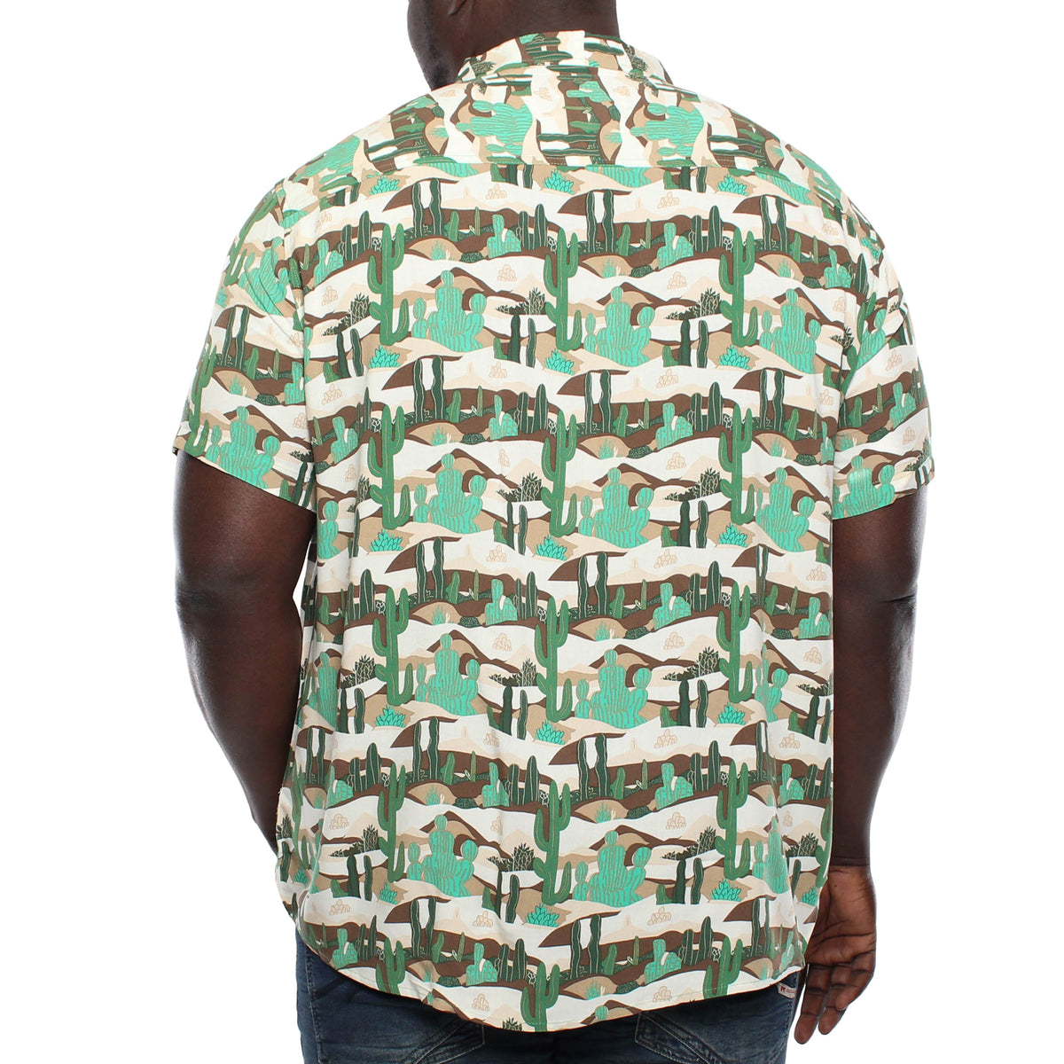 Chemise, motif de cactus