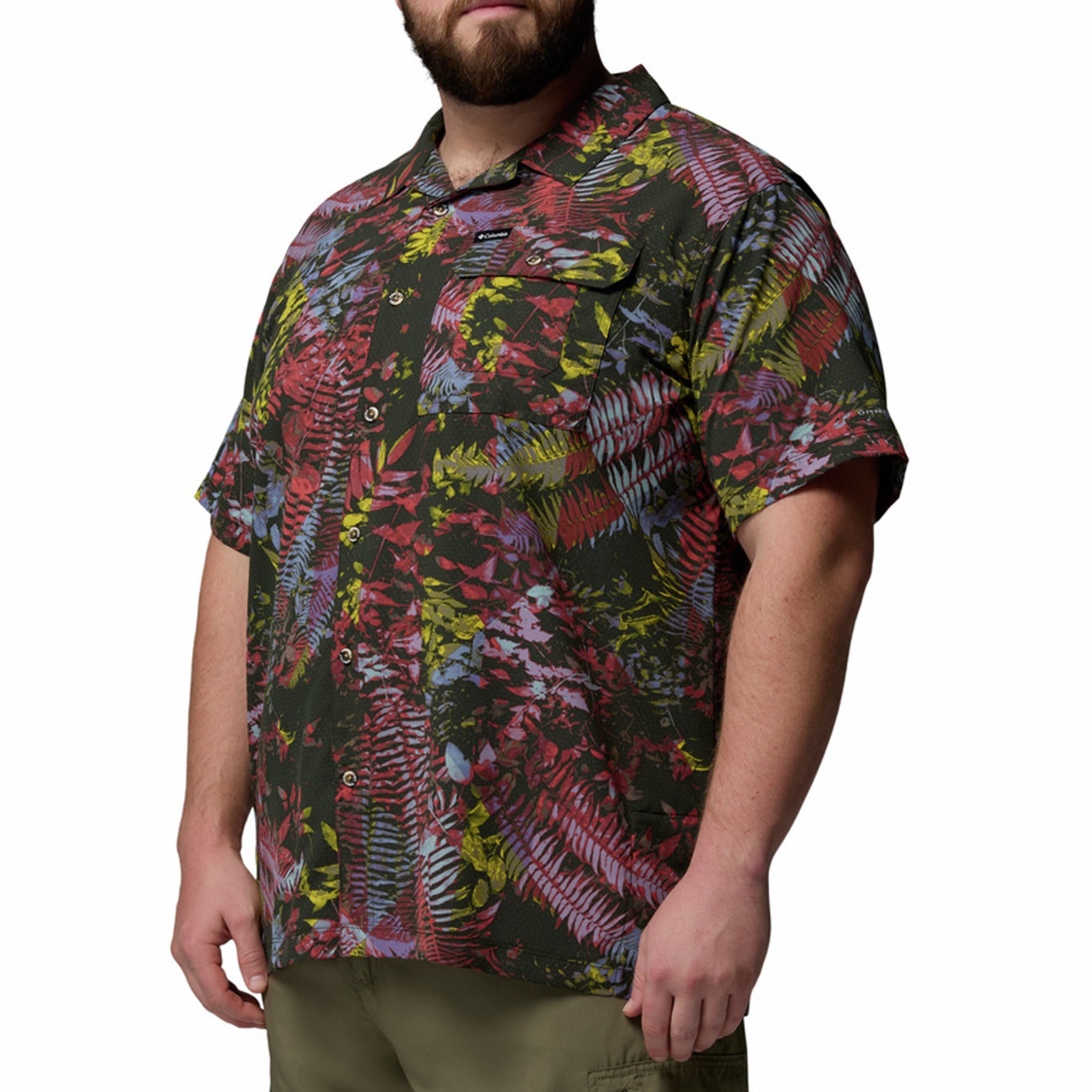 Chemise, motif tropical