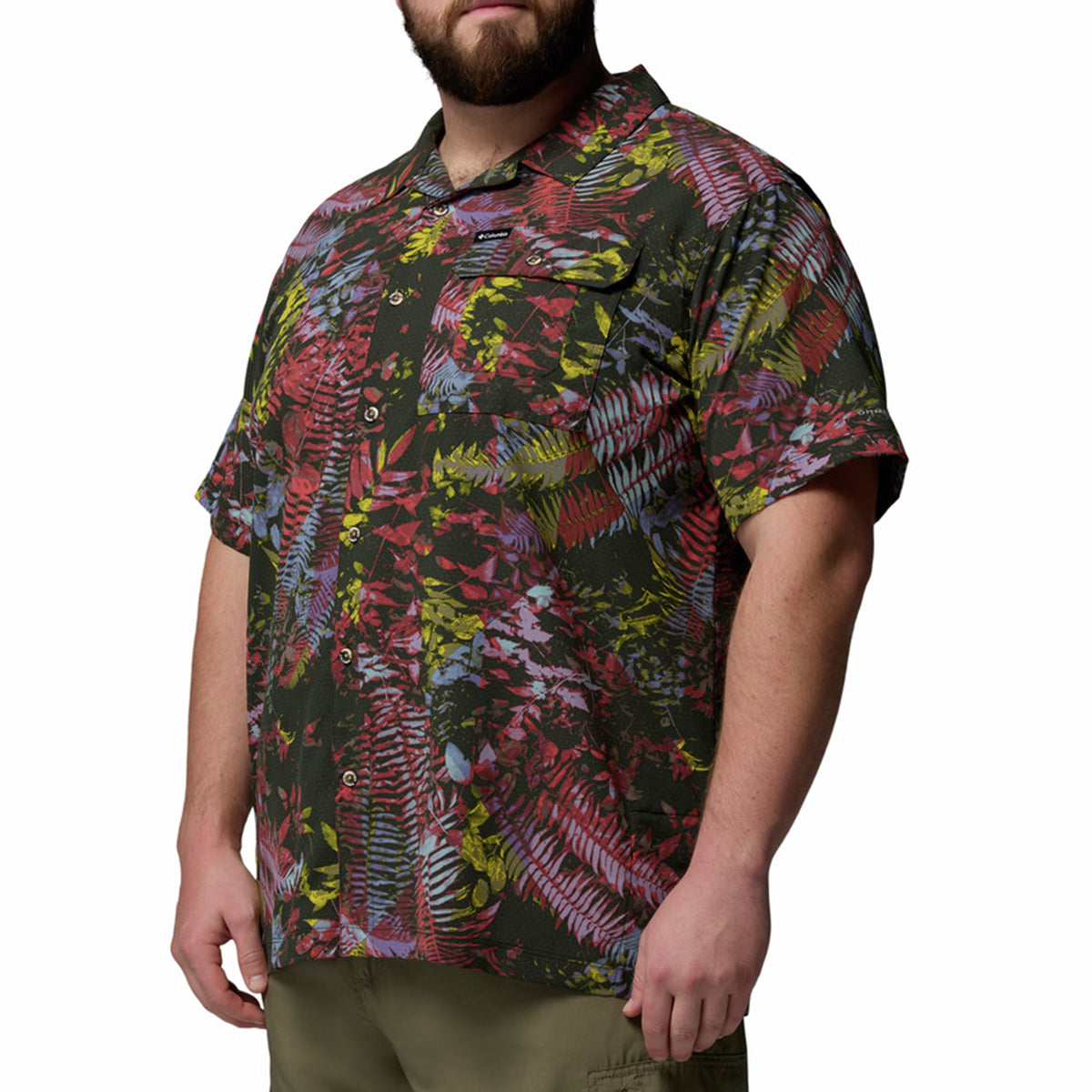 Chemise, motif tropical