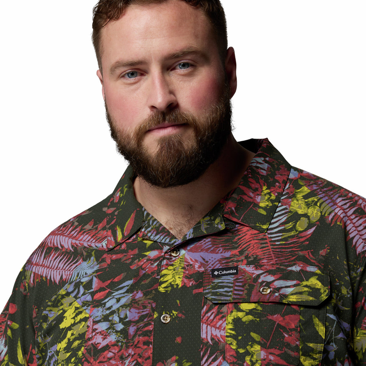 Chemise, motif tropical