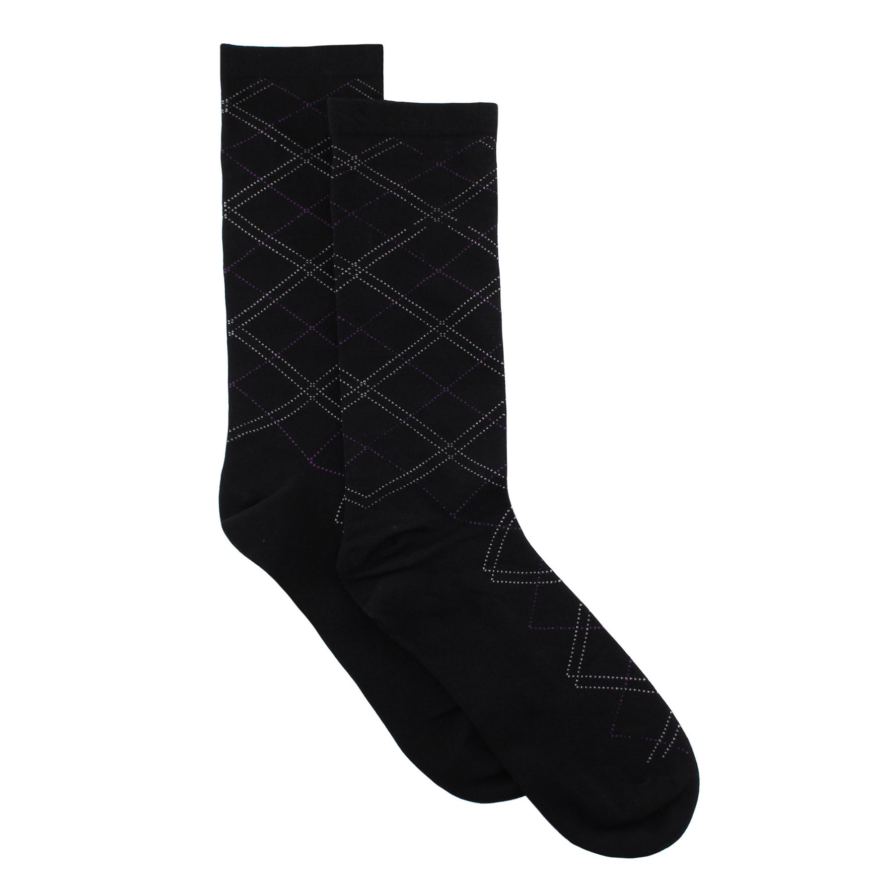 Chaussettes, motif losanges