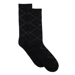Chaussettes, motif losanges