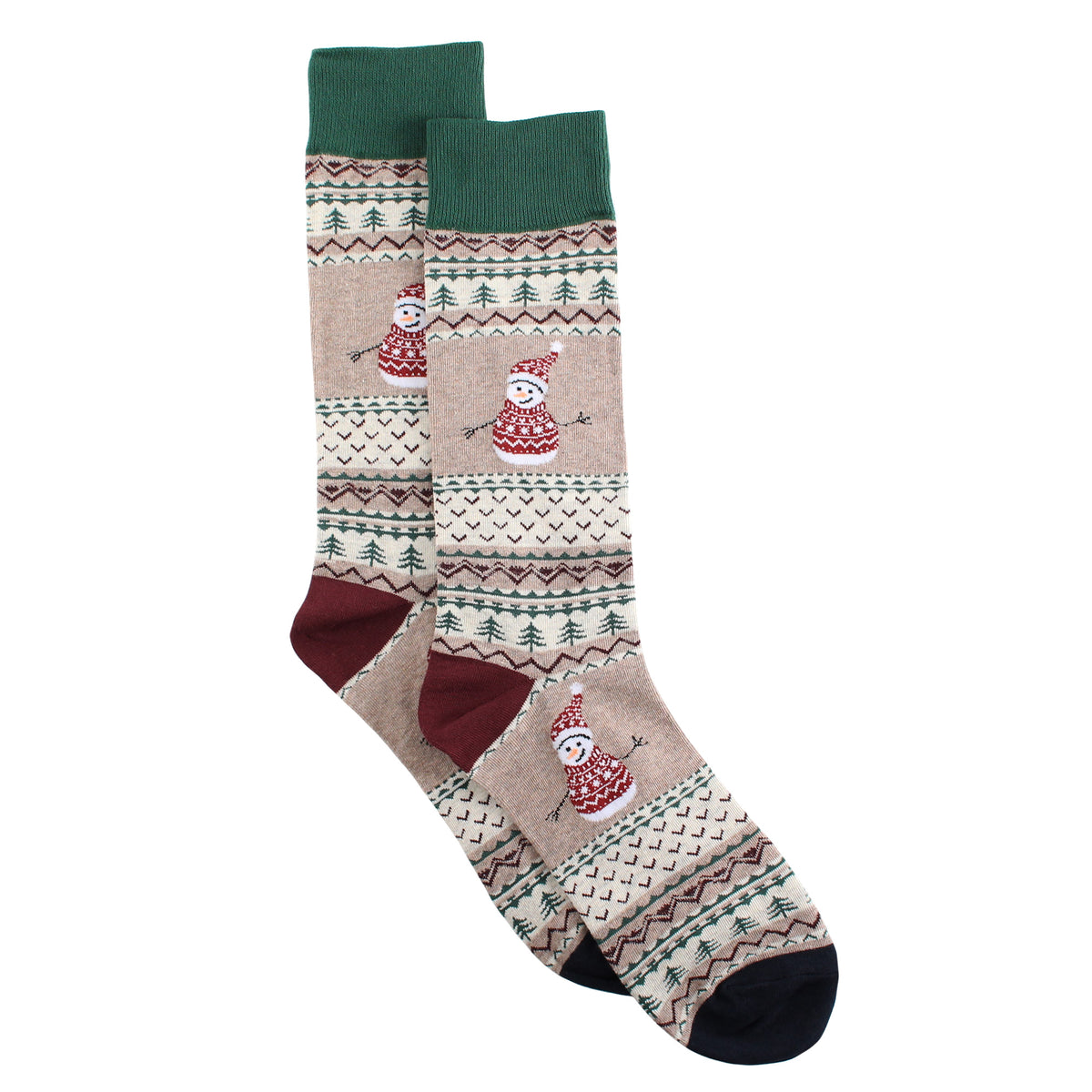 Chaussettes, motif bonhommes de neige - 4 POUR 3