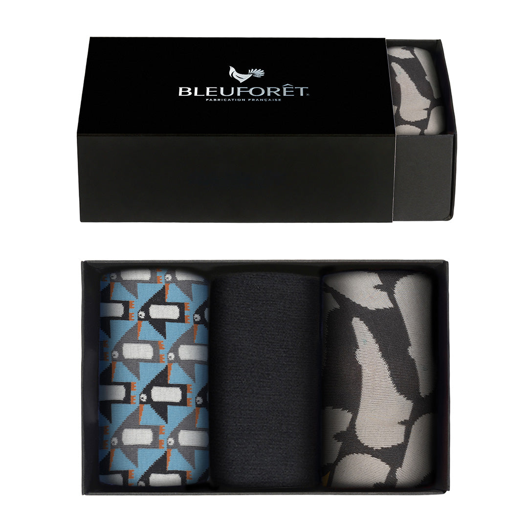 Coffret 3 paires chaussettes