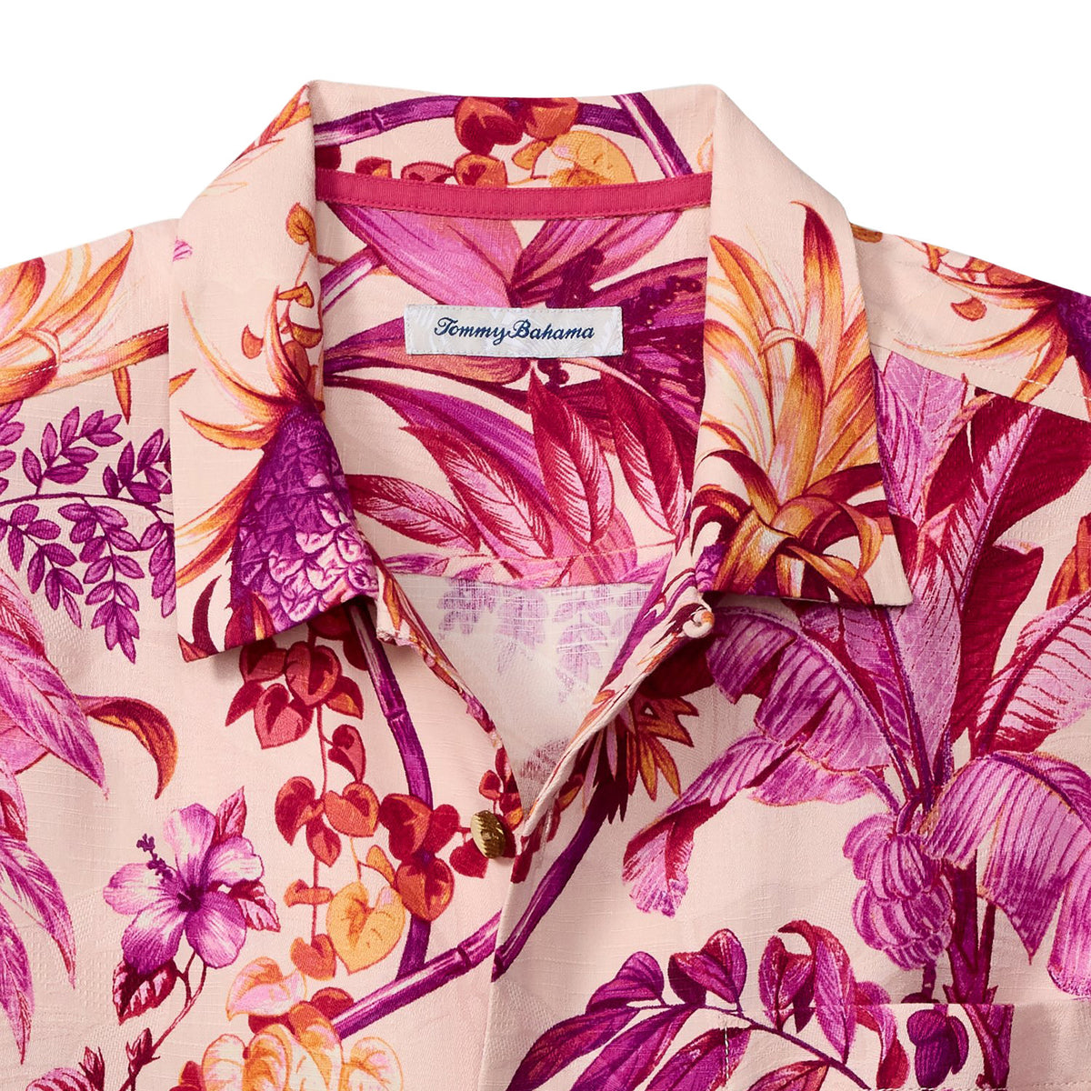 Chemise, motif tropical