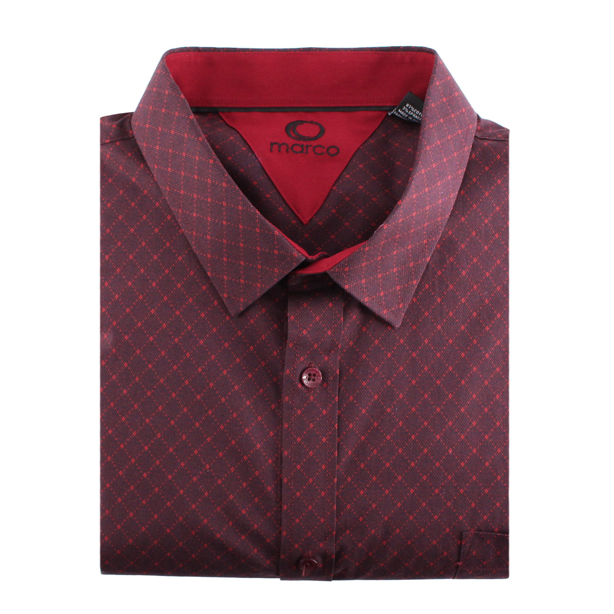 Chemise, motif de losanges