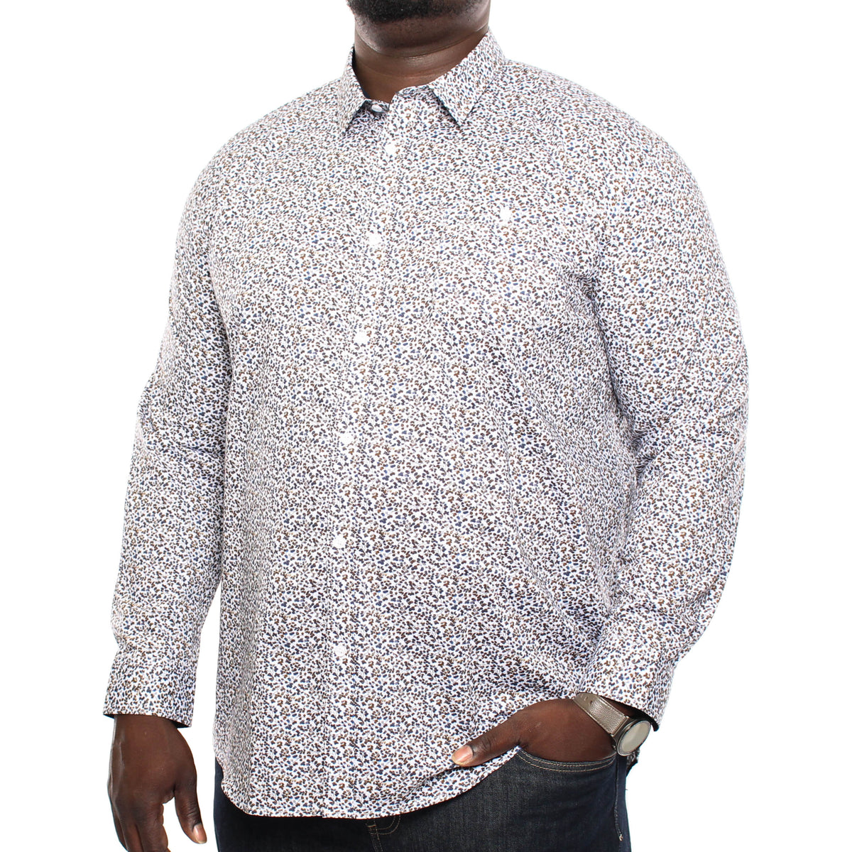 Chemise, motif floral