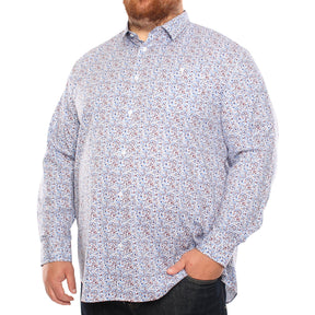 Chemise, motif de feuilles