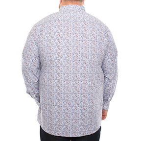 Chemise, motif de feuilles