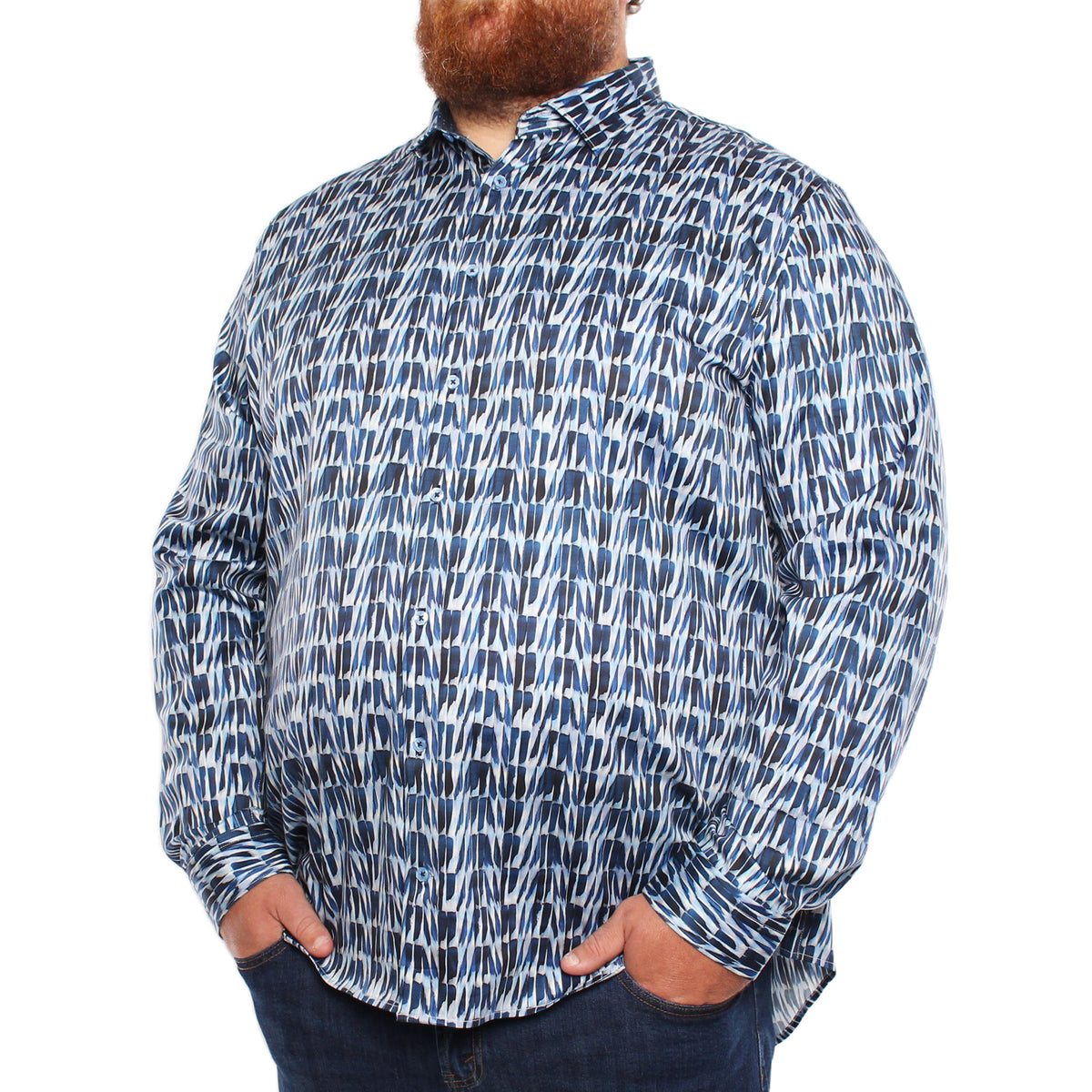 Chemise, motif géométrique