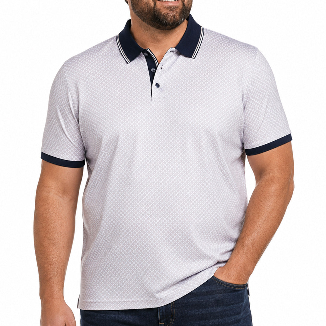Polo motif géométrique