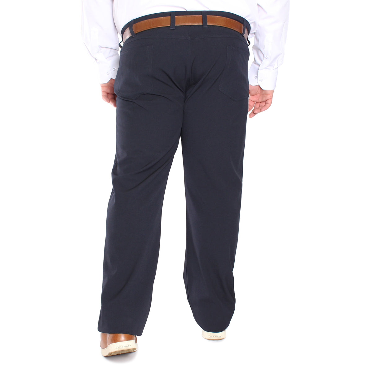 Pantalon extensible, taille régulière et jambe relaxe