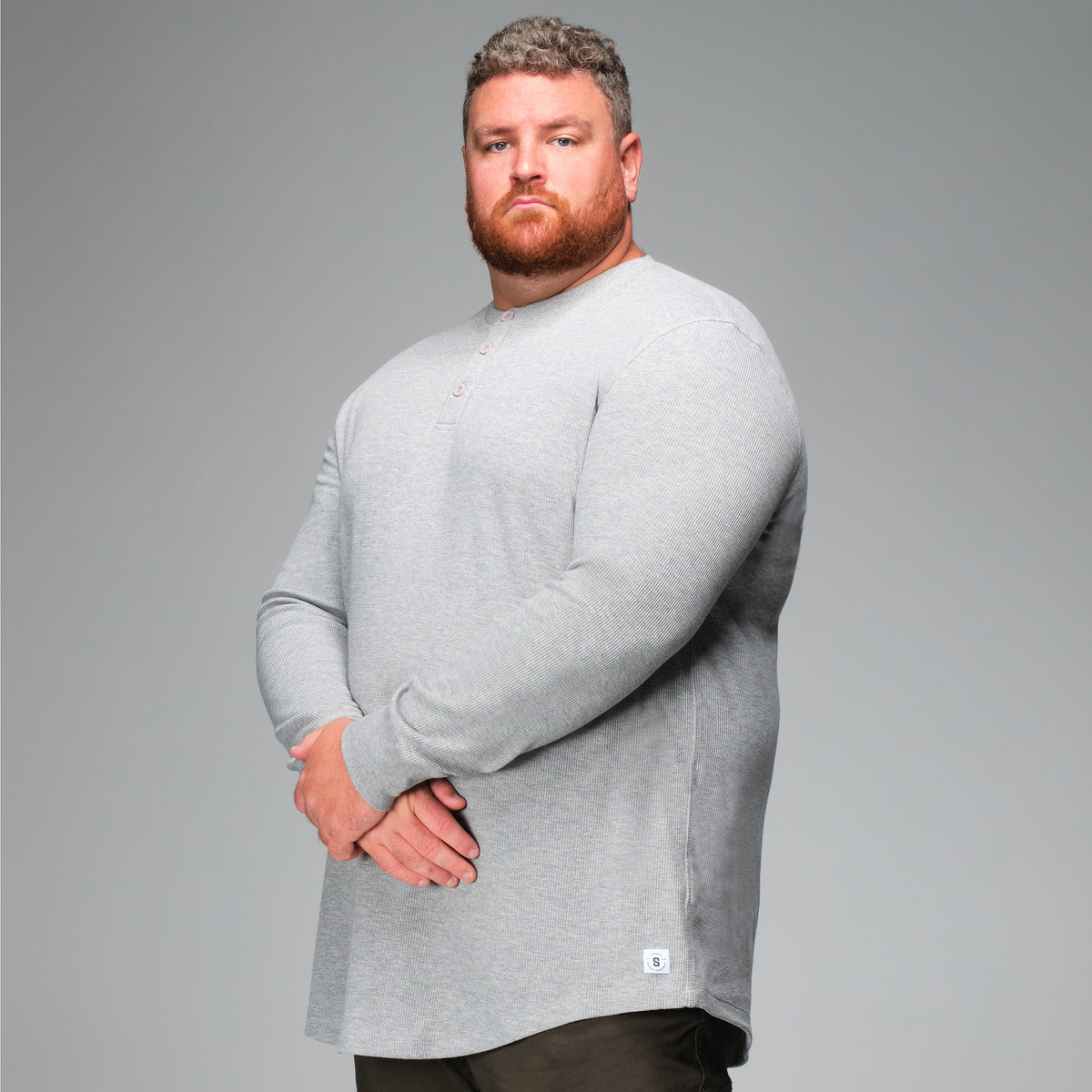 Chandail Henley gaufré