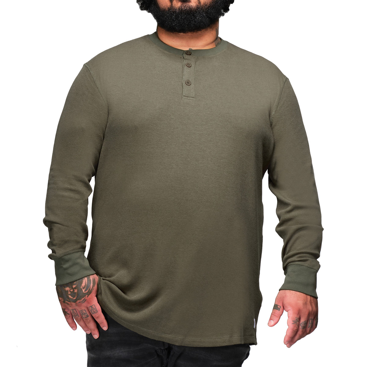 Chandail Henley gaufré