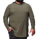 Chandail gaufré à capuchon