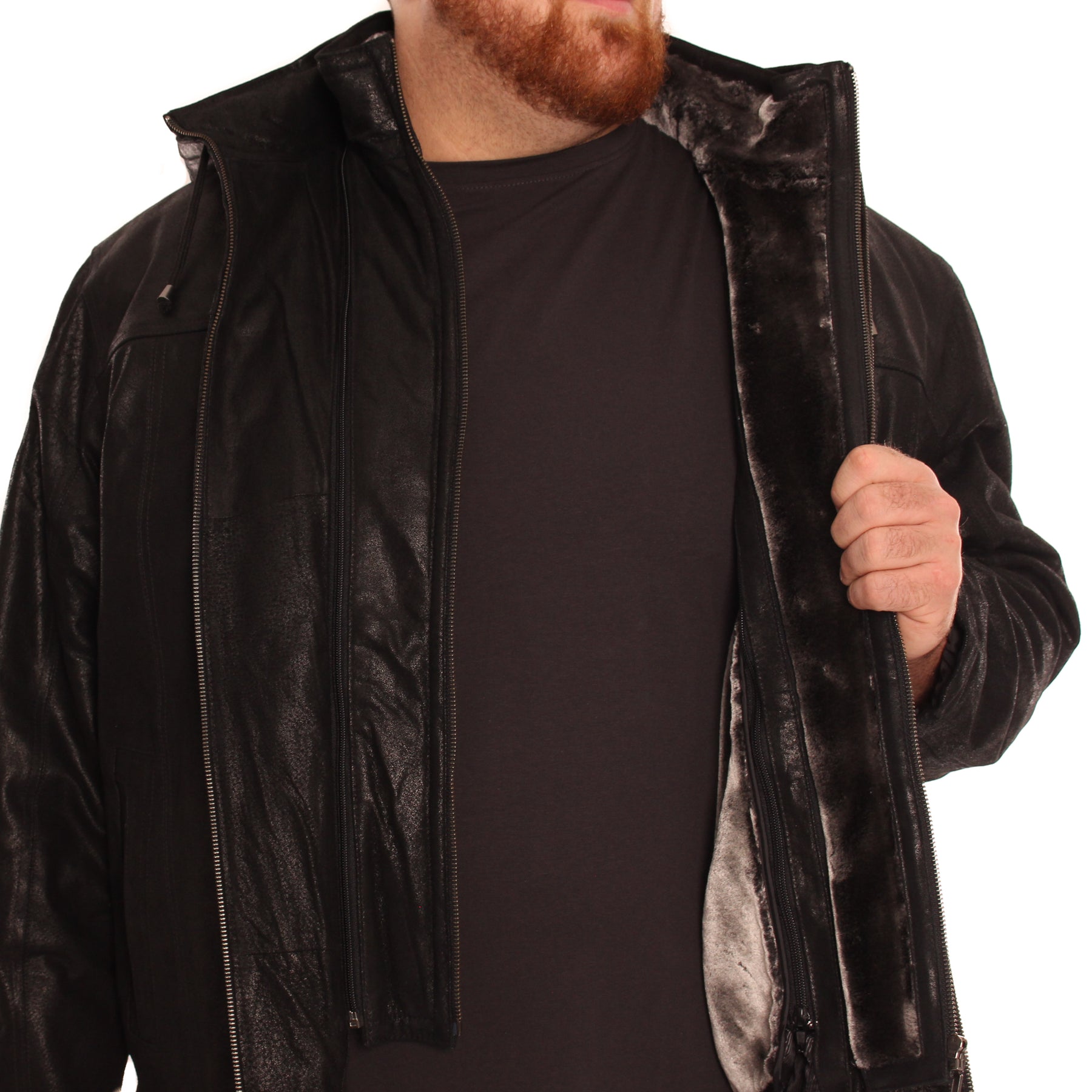 Real Leather Winter Jacket 