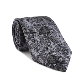 Cravate, motif floral