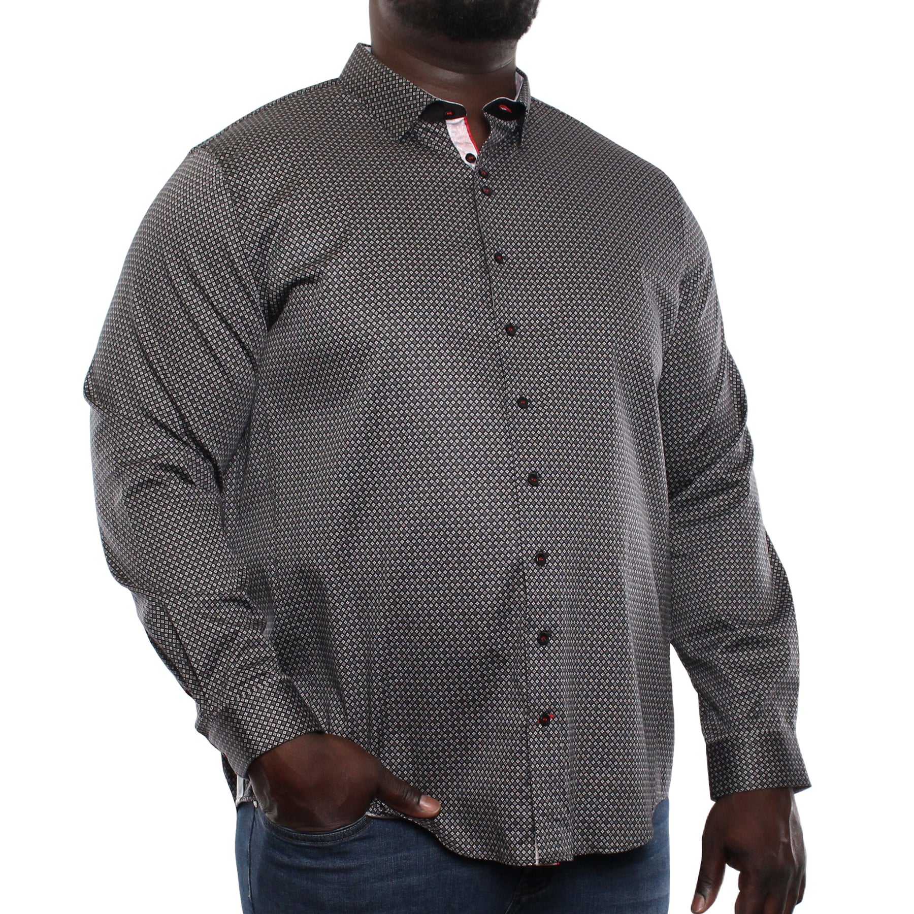 Chemise, motif géométrique