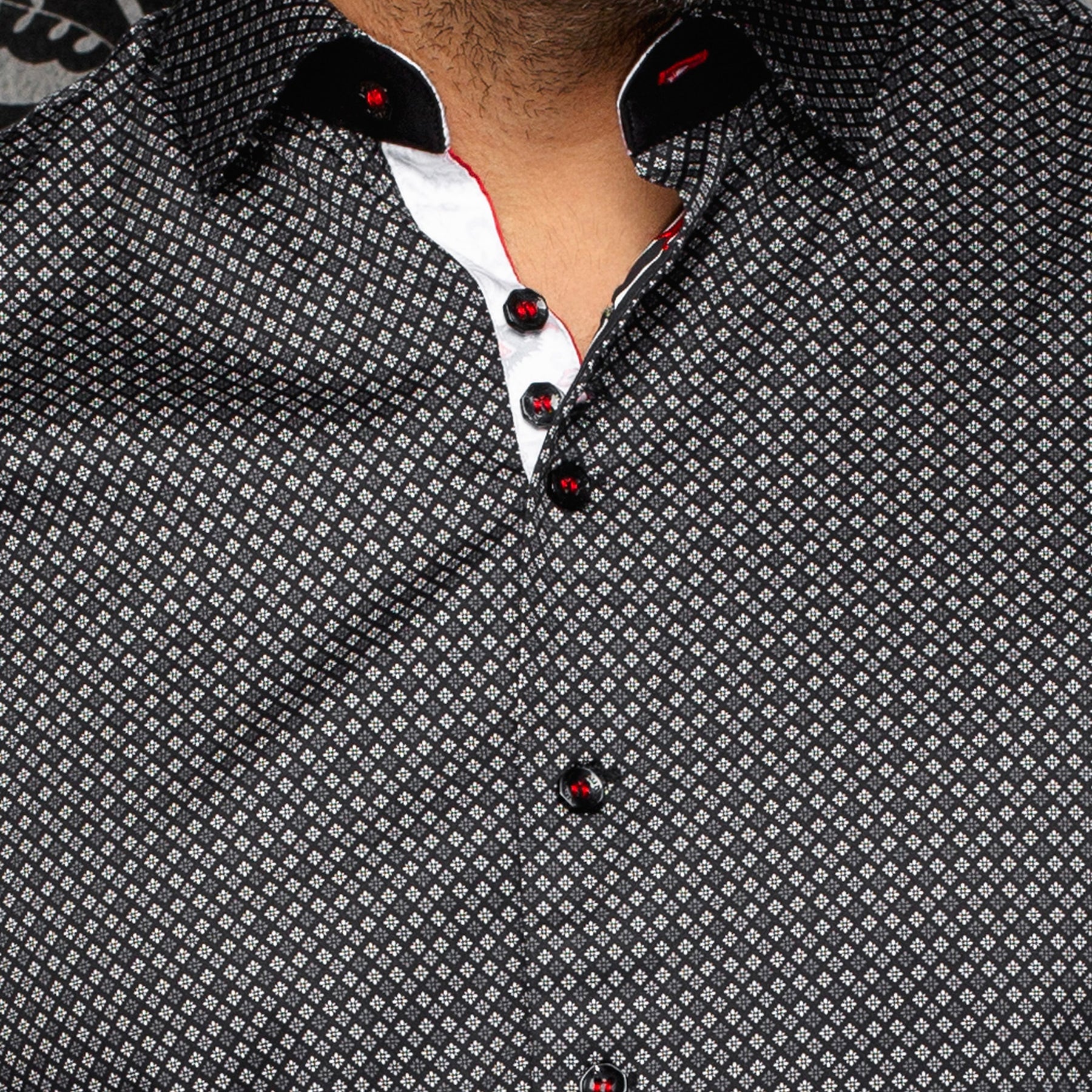 Chemise, motif géométrique