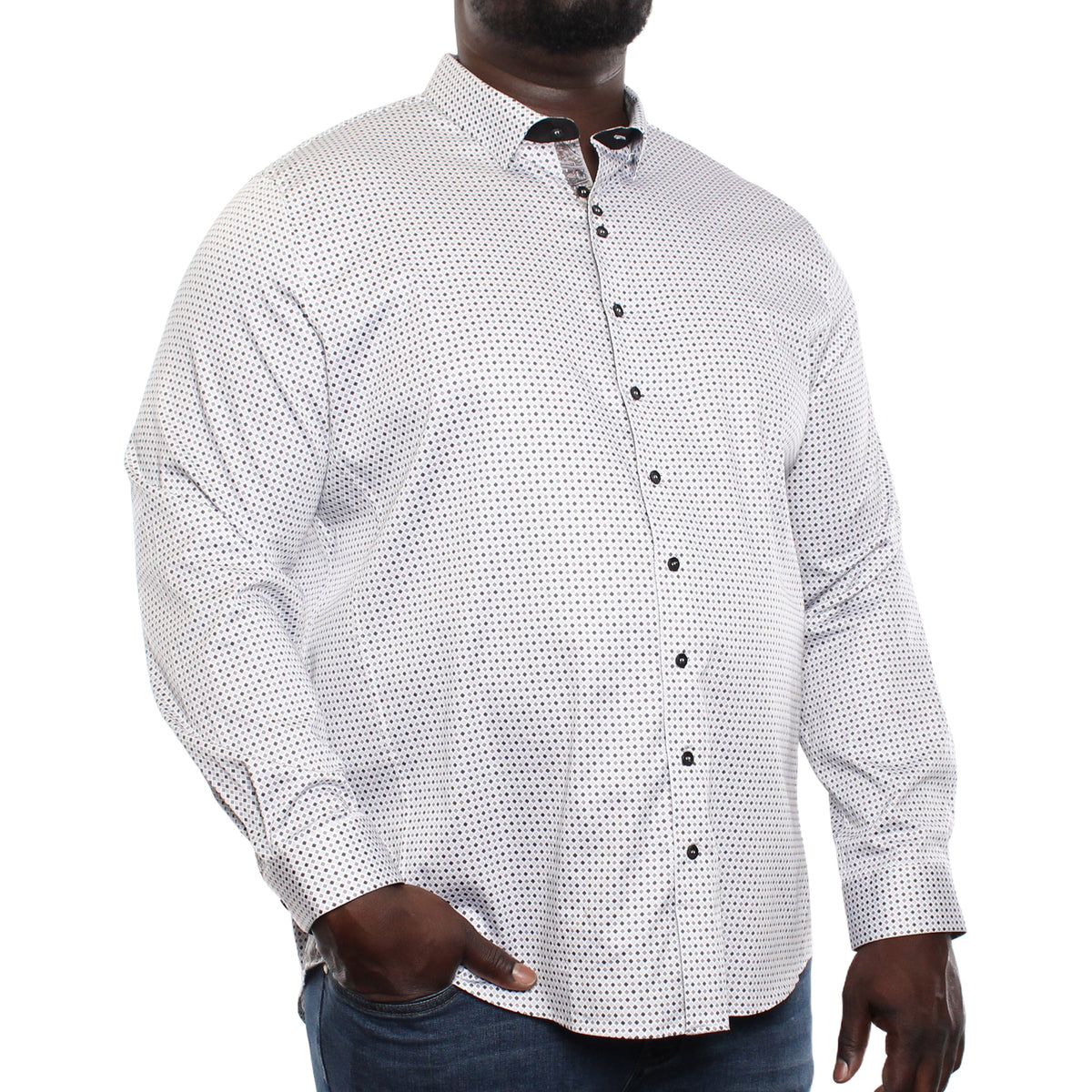 Chemise, motif géométrique