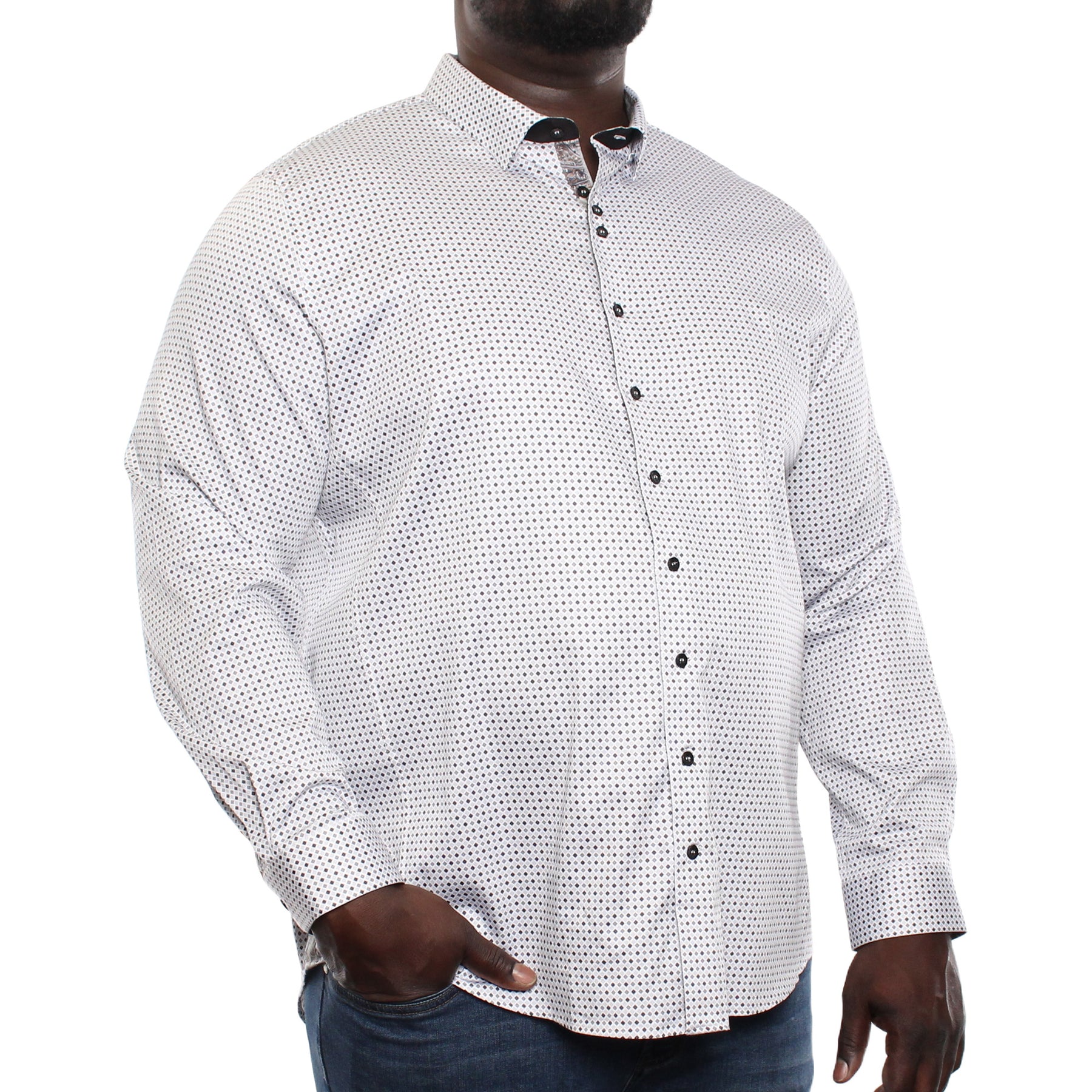 Chemise, motif géométrique