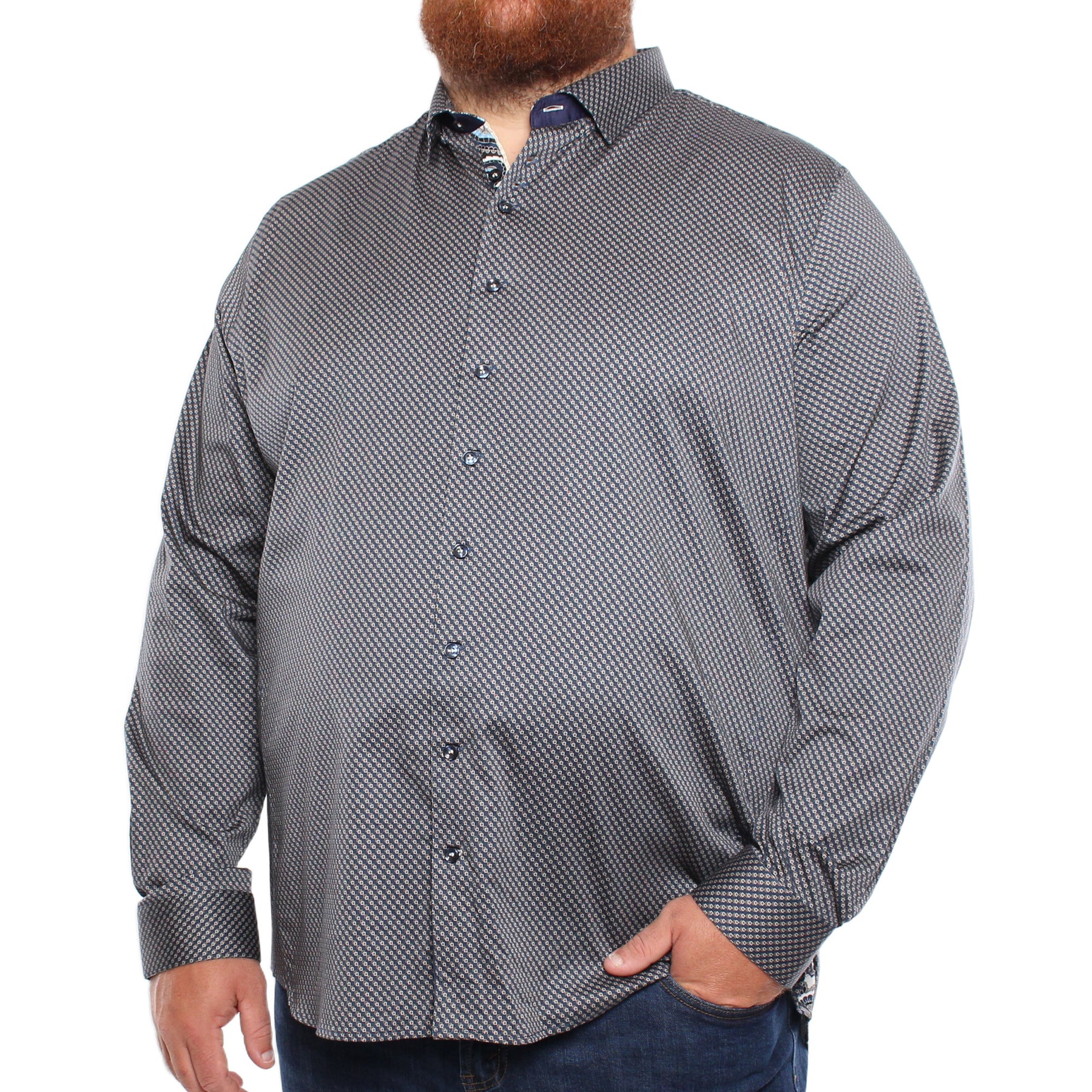 Chemise, motif géométrique