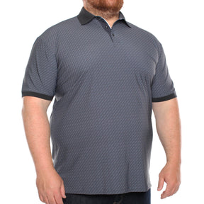 Polo imprimé, motif géométrique